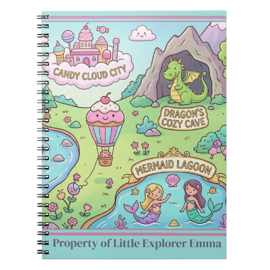 Cahier à spirale Wonder-Map pour jeunes explorateu (Devant)