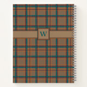 Cahier à spirales à carreaux Chic Automne (Dos)