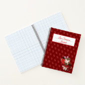 Cahier à spirales avec design Apple Chibi (Intérieur)