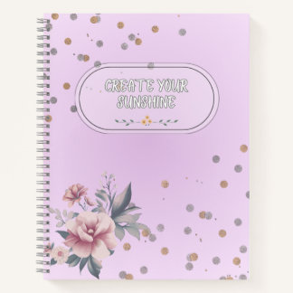 Cahier à spirales "Créez votre soleil"