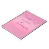 Cahier à spirales de la Saint-Valentin "Favorite H (Côté gauche)