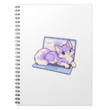 Cahier à spirales Lila Laptop