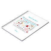 Cahier à spirales pour notes de Baby Shower (Côté gauche)