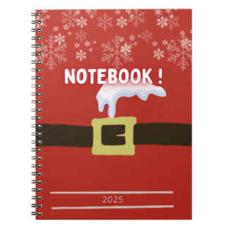 Cahier à spirales with motif de noel