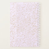 Cahier à taches rose et or (Dos)