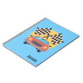 Cahier à thème de course automobile (Côté gauche)