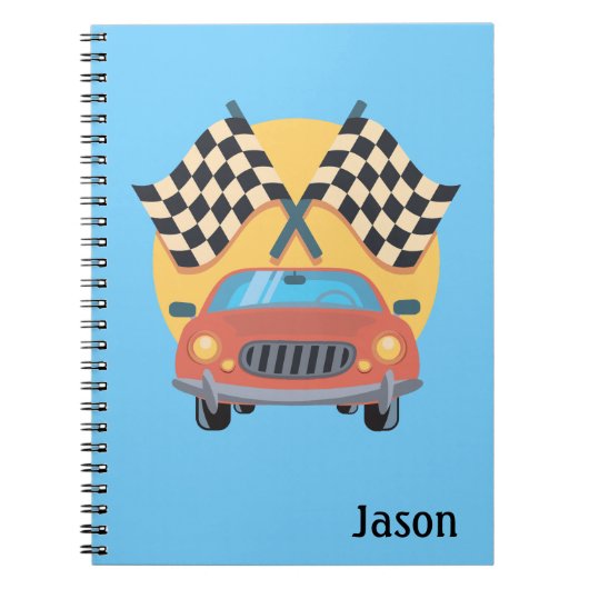 Cahier à thème de course automobile (Devant)