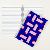 Cahier Abstrait Rose & Bleu Block Theory (À l'intérieur)
