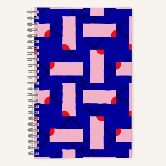Cahier Abstrait Rose & Bleu Block Theory (Recto)