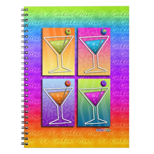 Cahier - Agenda - Journal MARTINIS Pop Art (Devant)