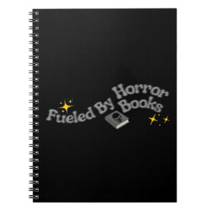 Cahier alimenté par des livres d'horreur