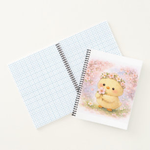 Cahier Alma Fleur de Cerisier Poussin Mignon de