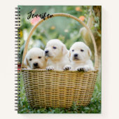 Cahier Amoureux de Chiens Chiots Lab (Devant)
