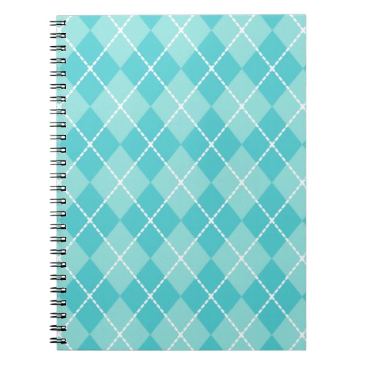 Cahier Aqua Argyle (Devant)