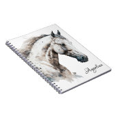Cahier - Aquarelle Cheval Blanc (Côté Droit)