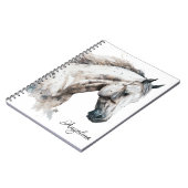 Cahier - Aquarelle Cheval Blanc (Côté gauche)