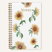 Cahier aquarelle tournesol (Recto)