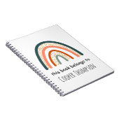 Cahier arc-en-ciel appartenant aux enfants (Côté Droit)