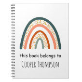 Cahier arc-en-ciel appartient aux enfants (Devant)