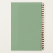 Cahier arc-en-ciel aquarelle Boho Enfant Vert (Verso)