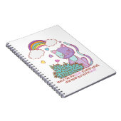 Cahier arc-en-ciel de Rainbow Kitten + citation (Côté Droit)