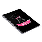Cahier "Ardoise" avec une citation pour Maman (Côté Droit)