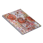 Cahier avec art floral multimédia. (Côté Droit)