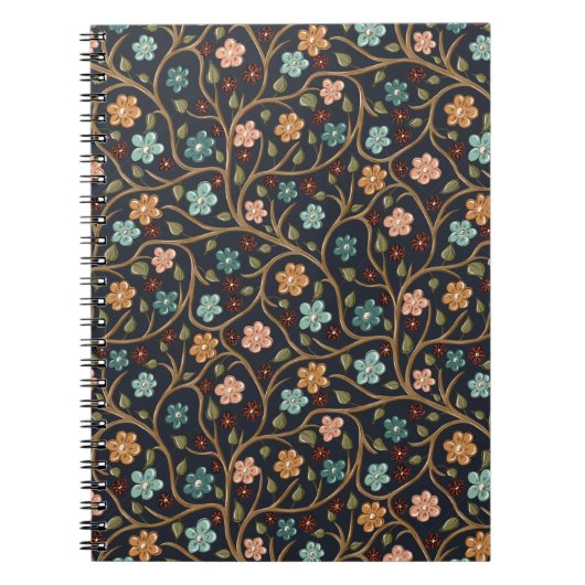 Cahier avec branches et fleurs (Devant)