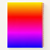Cahier avec couleurs arc-en-ciel (Dos)
