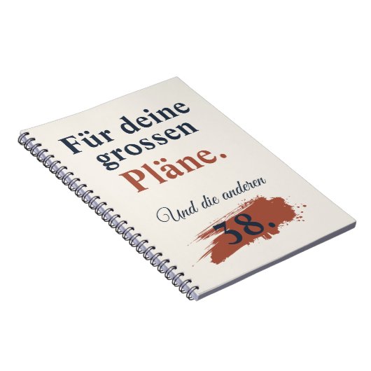 Cahier avec devise: Grands projets et ... (Côté Droit)