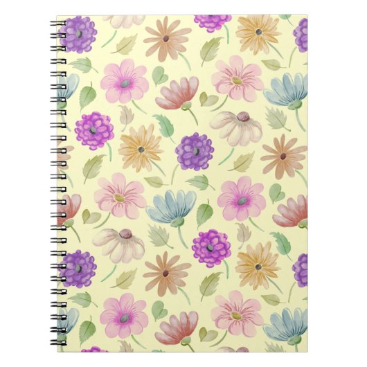 Cahier Avec Fleurs (Devant)
