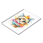 Cahier avec glace et chat (Côté gauche)