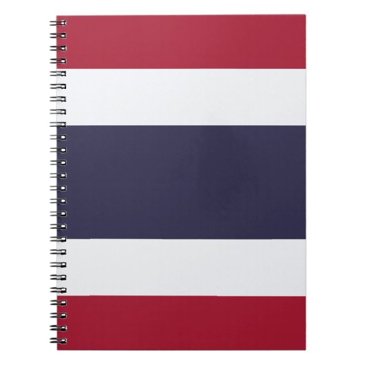 Cahier avec le drapeau de la Thaïlande (Devant)