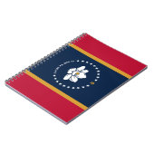 Cahier avec le drapeau de l'État du Mississippi, É (Côté gauche)