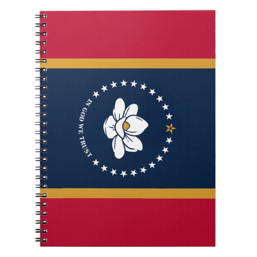 Cahier avec le drapeau de l'État du Mississippi, É (Devant)