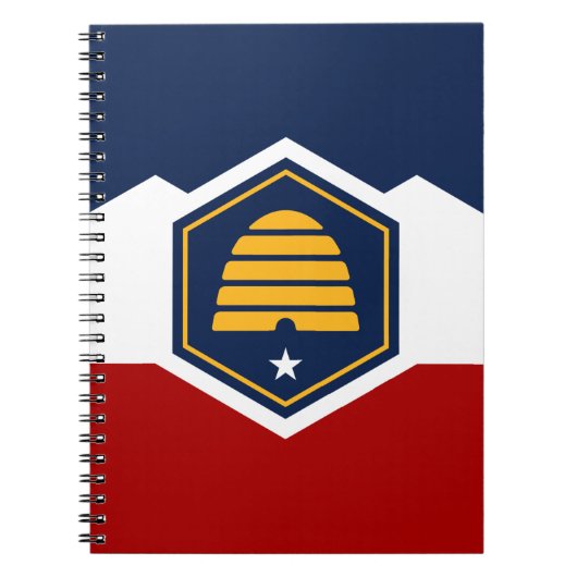 Cahier avec le drapeau de l'Utah, États-Unis (Devant)