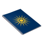 Cahier avec le drapeau de Macédoine, Grèce (Côté Droit)