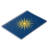 Cahier avec le drapeau de Macédoine, Grèce (Côté gauche)
