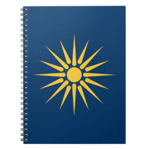 Cahier avec le drapeau de Macédoine, Grèce
