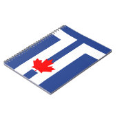 Cahier avec le drapeau de Toronto, Ontario, Canada (Côté gauche)