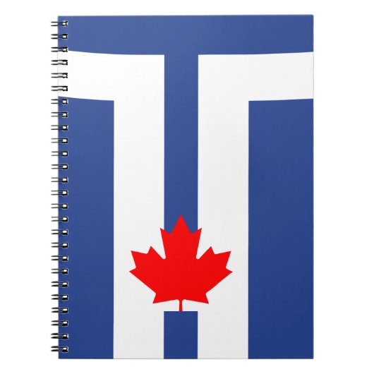 Cahier avec le drapeau de Toronto, Ontario, Canada (Devant)