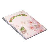 Cahier avec un design papillon fantaisiste (Côté Droit)