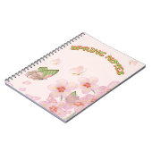 Cahier avec un design papillon fantaisiste (Côté gauche)