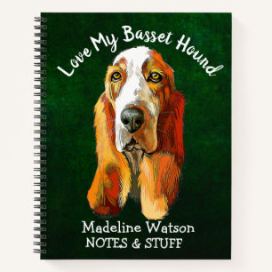 Cahier Basset Hound retour à l'école