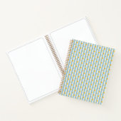 Cahier bleu crème rayé - Soleil levant - S (Intérieur)