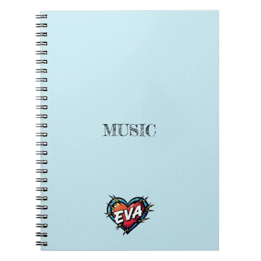 Cahier Bleu Eva Heart (Devant)