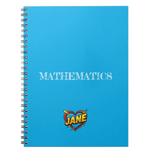 Cahier Bleu Jane Heart