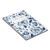 Cahier Blue Blossom (Côté Droit)