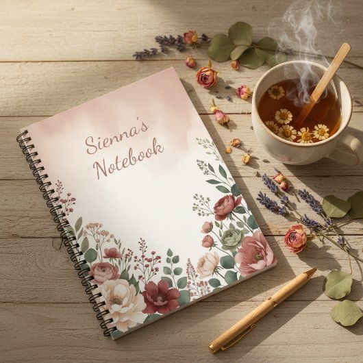 Cahier Botanique Floral Maison de Campagne
