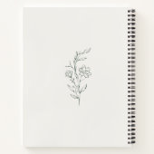 Cahier botanique vert simple (Dos)